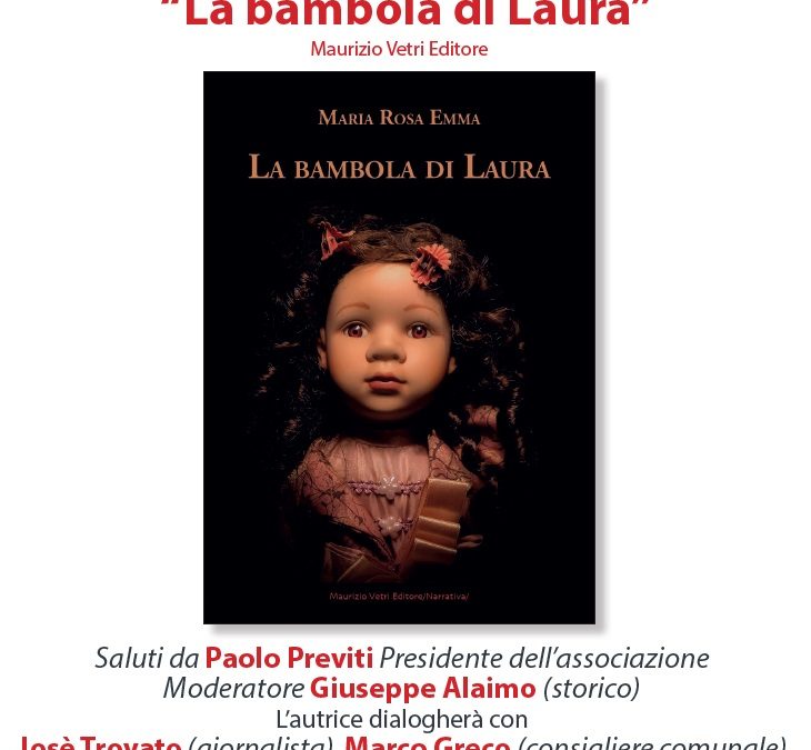Libri, discussione su “La Bambola di Laura”. Evento venerdì alle 18 nei locali dell’associazione Magma