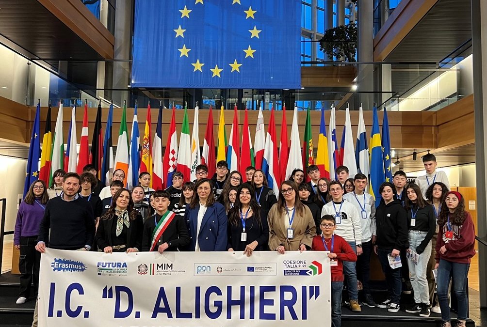 Leonforte, alunni e docenti dell’Istituto Comprensivo Dante Alighieri in visita al Parlamento Europeo