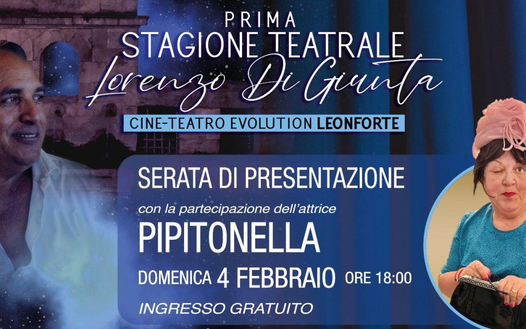 Al via a Leonforte la prima stagione teatrale Lorenzo Di Giunta