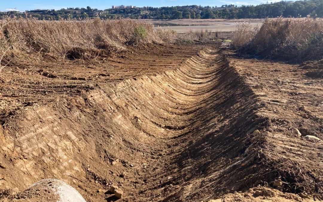 Puliti i canaloni a Pergusa. Adesso si aspetta la pioggia