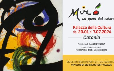 Arte: con Sicilia Outlet Village biglietti ridotti per la mostra “Mirò – La gioia del colore”