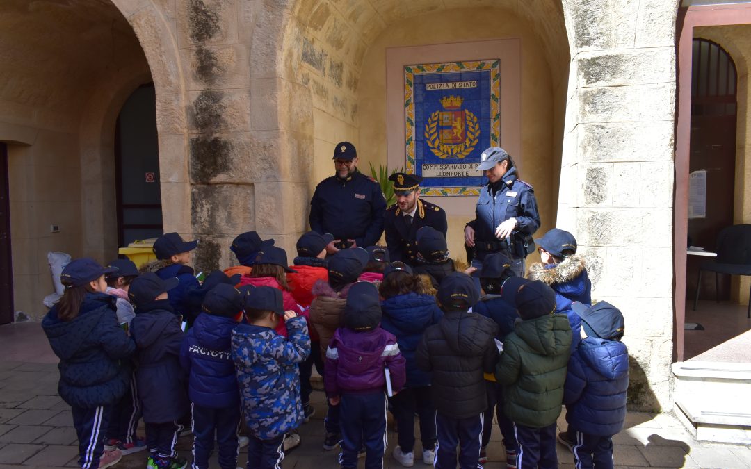 Leonforte, i bambini della scuola dell’infanzia San Giovanni “poliziotti per un giorno”