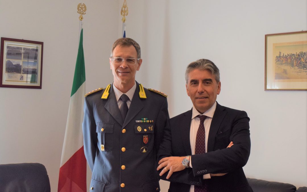 Guardia di Finanza, il comandante provinciale riceve il nuovo questore di Enna