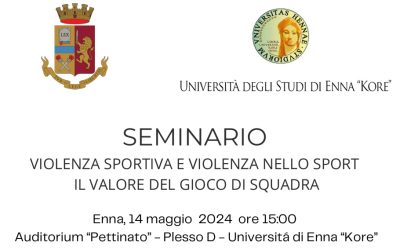 La violenza nello sport, un seminario promosso dalla Questura di Enna e dall’Università Kore