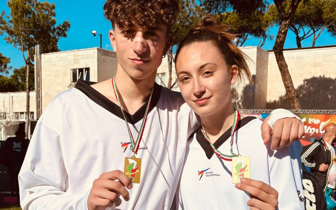 Taekwondo, a Roma i leonfortesi Anthea e Angelo Mangione medaglia d’oro in Coppa Italia