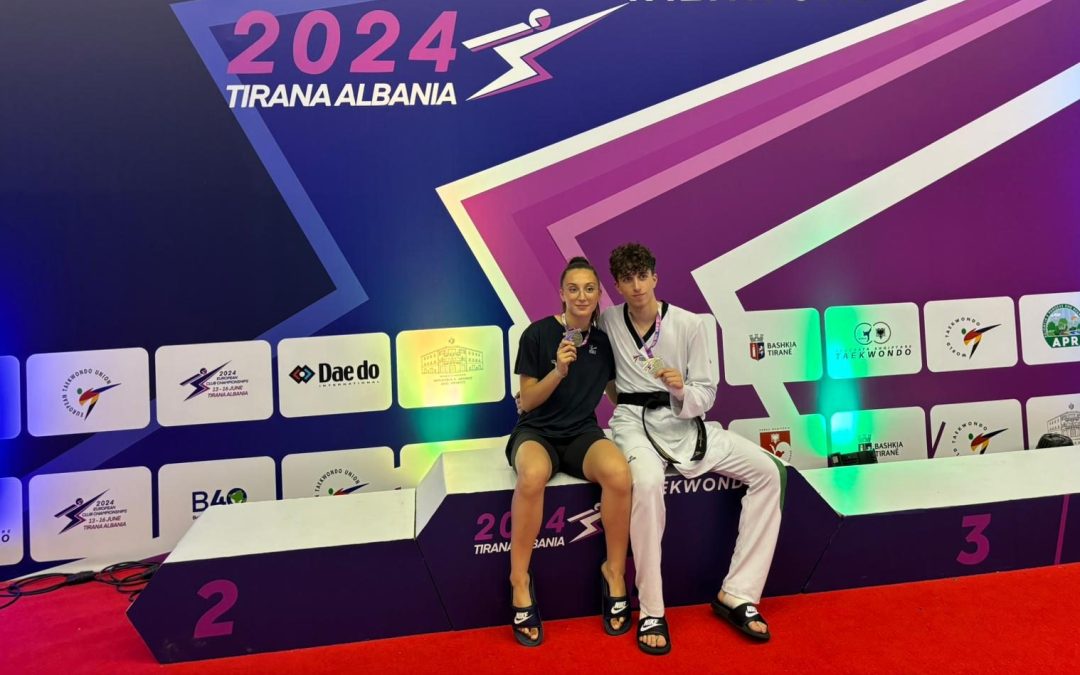 Leonforte, ancora successi per Angelo e Anthea Mangione agli Europei di Taekwondo
