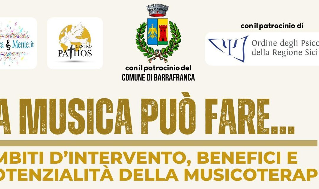 Musica e salute, a Barrafranca il 30 giugno l’evento “La musica può fare”