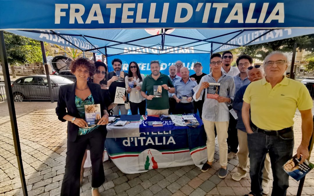 Piazza Armerina, Fratelli d’Italia scende in piazza per illustrare le riforme con cui il Governo Meloni intende cambiare l’Italia