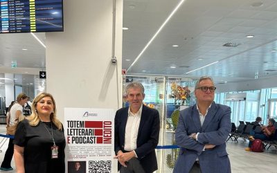 All’aeroporto di Palermo racconti e podcast inediti inquadrando un qrcode