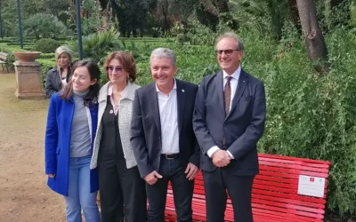 Palermo, a Villa Trabia “panchina rossa” contro la violenza sulle donne