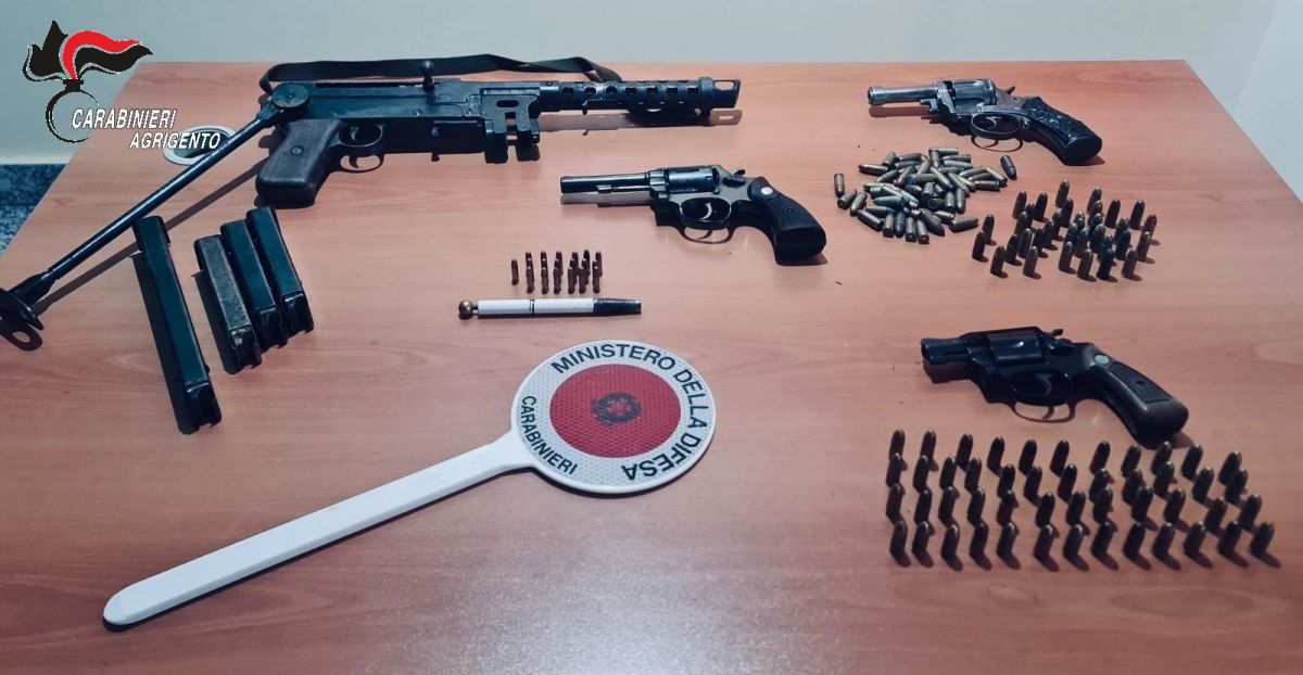 Agrigento, scoperto arsenale a disposizione cosche mafiose, un arresto Agrigento, scoperto arsenale a disposizione cosche mafiose, un arresto