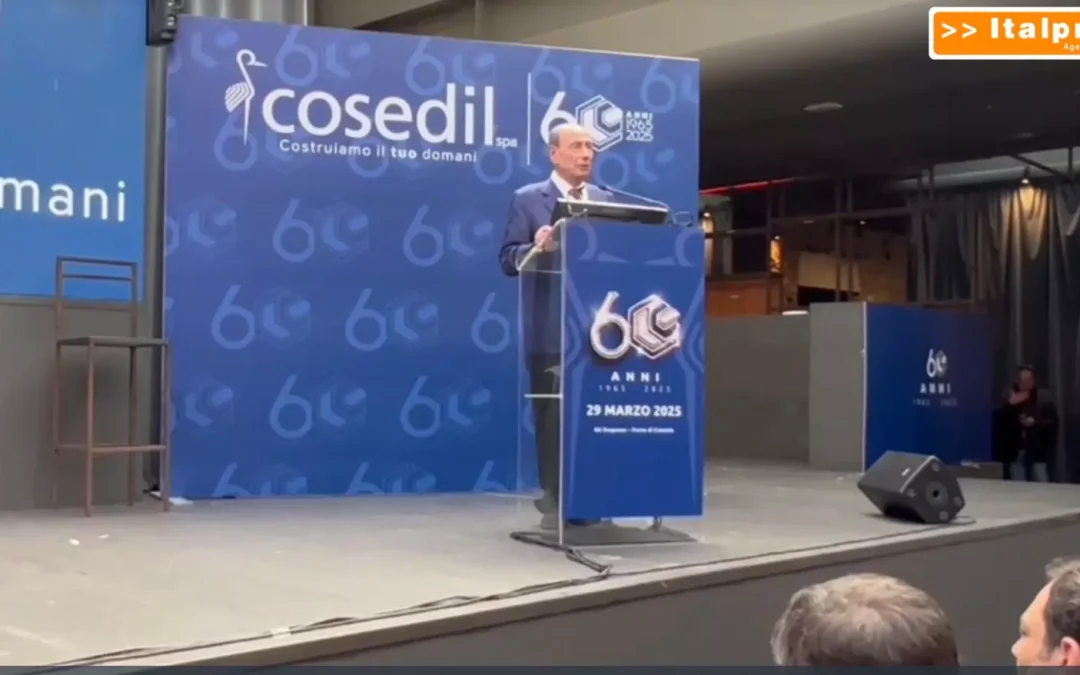 A Catania celebrati i 60 anni di Cosedil, Schifani “Un plauso all’imprenditoria”