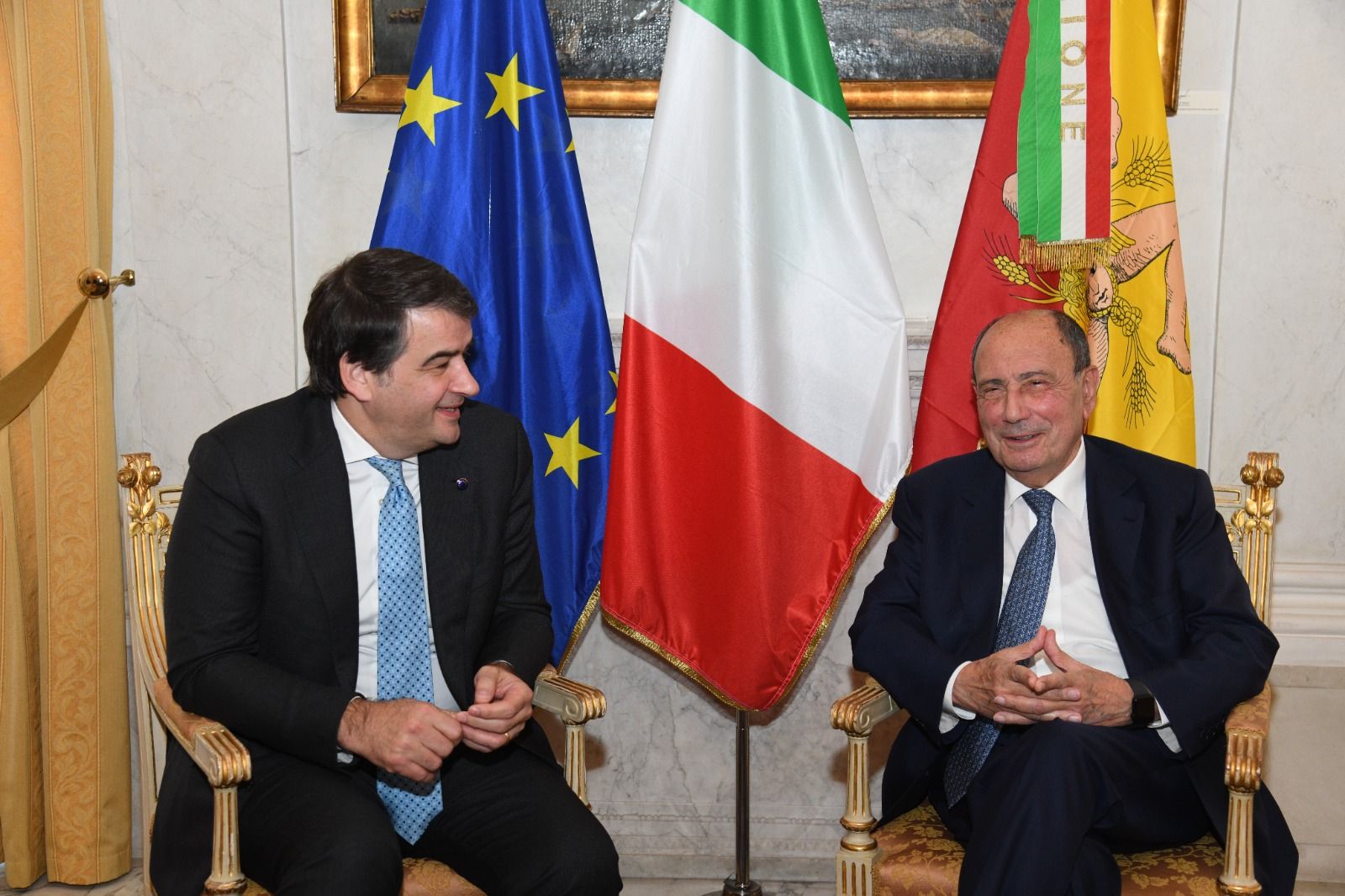 Schifani riceve Fitto, incontro bilaterale su Fesr e Pnrr Schifani riceve Fitto, incontro bilaterale su Fesr e Pnrr