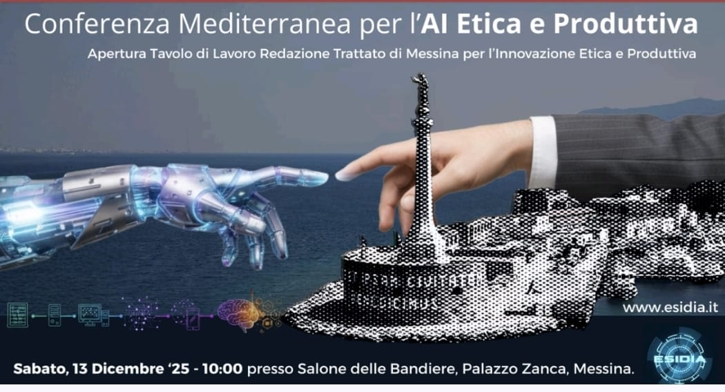 Messina ospiterà la Conferenza Mediterranea per l’AI etica e produttiva