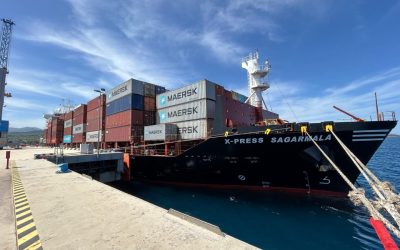 Primo approdo al Porto di Milazzo per la portacontainer X-Press Sagarmala