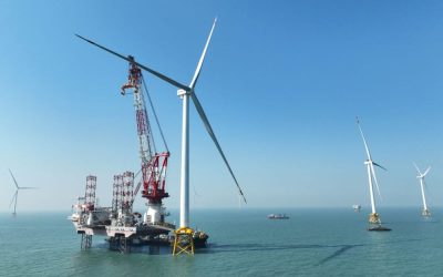 Cina, in funzione la prima piattaforma eolica galleggiante da 16 MW