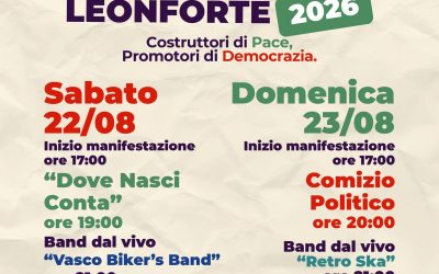 Leonforte riapre le porte alla festa dell’Unità dopo dodici anni di assenza